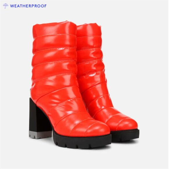 NEW NATURALIZER Crosswalk Booties with  leg warmers in  Poppy Red 1225 6t3 - Picture 1 of 13